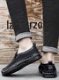 Cowhide Breathable Mesh Soft Footwear Hand-Stitched Shoes