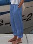 Women's Elastic Waist H-Line Turnip Pants Daily Going Out Pants Casual Cotton Plain Spring/Fall Pants