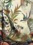 Casual Loosen Round Neck Cotton-blend Long Sleeve Top