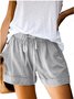 Women's Summer Elastic Waist Casual Shorts