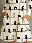 JFN V Neck Casual Midi Dress