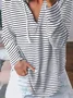 JFN Hoodie Long Sleeve Stripes Shirts & Tops