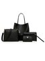 JFN  Casual 4PCS PU Crossbody Shoulder Handbag