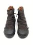 Ankle Boots for Women Lace up Slip on Round Toe  Casual Fashion Low Heel Cowboy Boots