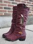 JFN  Casual Block Heel Fall Boots