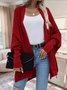 Christmas red loose cardigan sweater