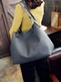 JFN Simple Plain  Handbag Two Pieces  Women's   Shopping Bag Handbag