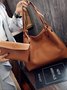 JFN Simple Plain  Handbag Two Pieces  Women's   Shopping Bag Handbag