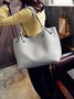 JFN Simple Plain  Handbag Two Pieces  Women's   Shopping Bag Handbag