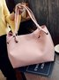 JFN Simple Plain  Handbag Two Pieces  Women's   Shopping Bag Handbag