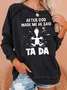 Women's Crew Neck Painting Casual Autumn Long Sleeve Sweatshirt