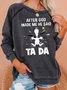 Women's Crew Neck Painting Casual Autumn Long Sleeve Sweatshirt