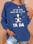 Women's Crew Neck Painting Casual Autumn Long Sleeve Sweatshirt