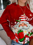 Vintage Regular Fit Christmas Santa Claus Sweatshirts