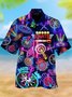Mens Darts Game Casual Breathable Short Sleeve Hawaiian Shirts