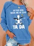 Women's Crew Neck Painting Casual Autumn Long Sleeve Sweatshirt