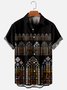 Mens Vintage Renaissance Print Casual Breathable Short Sleeve Hawaiian Shirts