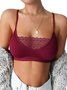 JFN  Lace Edge Sexy Perspective Plus Suspender Vest Bottomed Bra Casual  Women’s bra