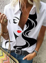 JFN Collar Art Inspired Casual Shirt