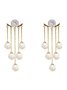 JFN  Pearl Tassel Rhinestone   Earrings