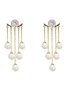 JFN  Pearl Tassel Rhinestone   Earrings