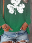 JFN Crew Neck Shamrock Casual Sweatshirt