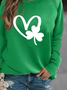 JFN Crew Neck Shamrock HeartDaily Sweatshirt