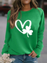 JFN Crew Neck Shamrock HeartDaily Sweatshirt