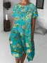 Casual  Floral (Vincent Van Gogh) Short sleeve women Dress
