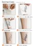 JFN  Men's and Women's Half Arm Waterproof Tattoo Stickers
