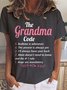 Women Letter Short Sleeve Tee T-shirt Crew Neck Casual Summer Top