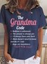 Women Letter Short Sleeve Tee T-shirt Crew Neck Casual Summer Top