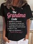 Women Letter Short Sleeve Tee T-shirt Crew Neck Casual Summer Top