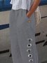 Women's Loose Casual Baggy Linen & Cotton Daisy Floral Pant 