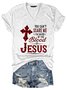 Women's Geometric Short Sleeve Tee T-shirt V Neck Casual Summer Top