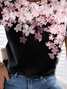 JFN Crew Neck Floral Casual T-Shirt/Tee