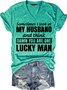 Women Letter Short Sleeve Tee T-shirt V Neck Casual Summer Top