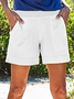 JFN Solid Pocketed Casual Shorts