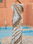 JFN V Neck Ombre Vacation Maxi Dress