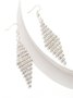 JFN Fashion Super Flash Zircon Tassel Braided Earrings Dress Jewelry