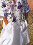 Elegant Loosen Short Sleeve Woven Dress