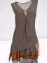 JFN V Neck Solid Casual Mini Dress 