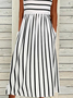 Casual Crew Neck Short Sleeve Knit Dress