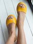 JFN  Women's Fashion Footbed Peep Toe Slip On Sandals
