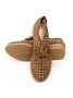 JFN  Women's Elegant Bowknot Hollow Out Chunky Heel Loafers