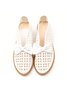 JFN  Women's Elegant Bowknot Hollow Out Chunky Heel Loafers