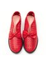 JFN  Women's Elegant Bowknot Hollow Out Chunky Heel Loafers