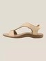 Women's Comfy Orthotic Sandals Women's Arch Support Flat Sandals Orthopedic Sandals JFN Women Retro Solid Color Casual Simple Velcro Strappy Sandals