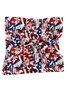 JFN July 4th American Flag Print Soft Silk Scarf Square Satin Cloth