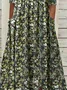 Women's Short Sleeve Summer Floral Dress V Neck Daily Going Out Casual Midi H-Line